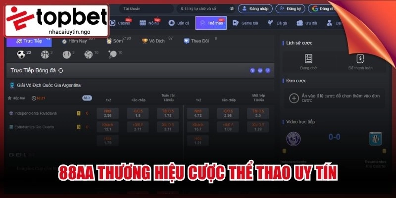 Nhà Cái Uy Tín 🎖️ Trang Cược Thể Thao Nhacaiuytin.Ngo #1 2026 3 88AA thương hiệu cược thể thao uy tín